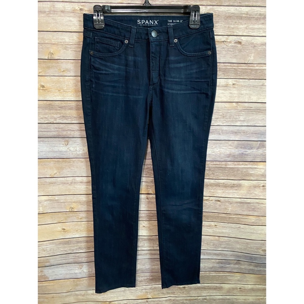 SPANX the Slim-X straight dark wash jeans size 27